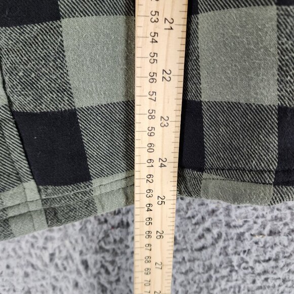 Tailor Vintage Jacket Mens Small Green Buffalo Check Sherpa Lined Shacket*NWT* - Picture 8 of 13